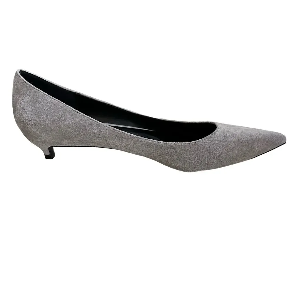 Camssoo 1.5” heels, light gray pointed toe pumps No wear size 10.5 - Picture 3 of 10